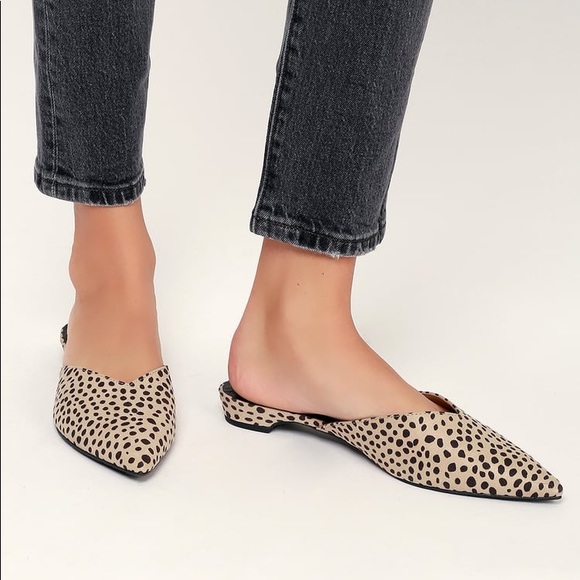 Dolce Vita Shoes - Alert Leopard Stella Suede Point Toe Mules